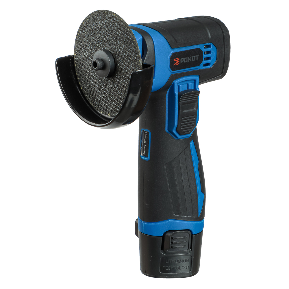 РОКОТ Шлифовальная машина угл. аккумуляторная  мини, 12В, 75 мм, 19500 об/мин, 2.0 А*ч, арт.№ 699-042