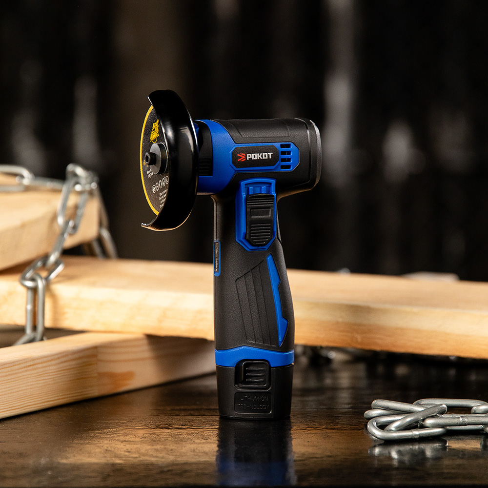 РОКОТ Шлифовальная машина угл. аккумуляторная  мини, 12В, 75 мм, 19500 об/мин, 2.0 А*ч, арт.№ 699-042