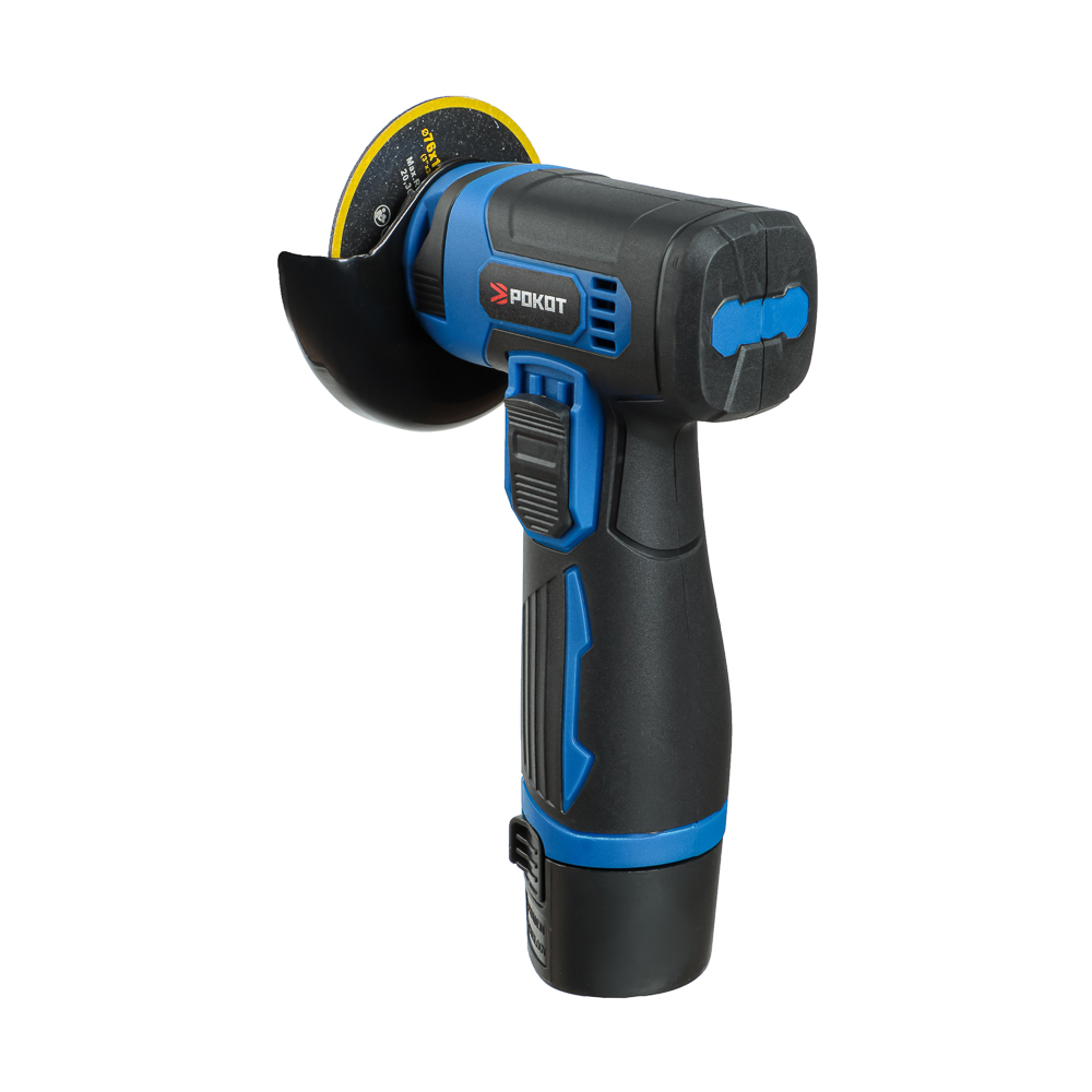 РОКОТ Шлифовальная машина угл. аккумуляторная  мини, 12В, 75 мм, 19500 об/мин, 2.0 А*ч, арт.№ 699-042