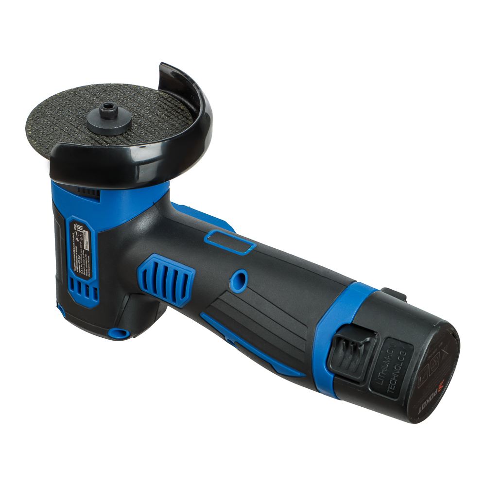 РОКОТ Шлифовальная машина угл. аккумуляторная  мини, 12В, 75 мм, 19500 об/мин, 2.0 А*ч, арт.№ 699-042