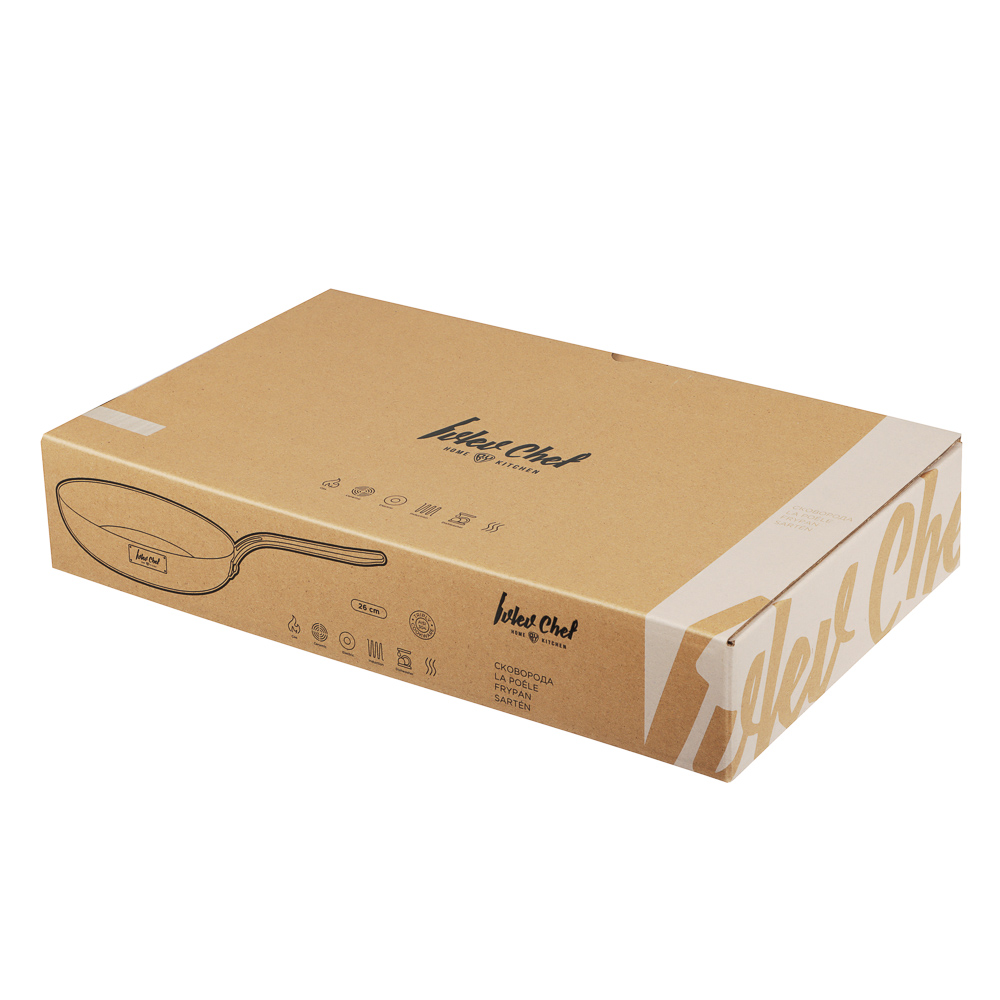 Ivlev Chef Ladoga Сковорода 26х5,5см индукция, нерж.сталь 18/10, арт.№ 822-260