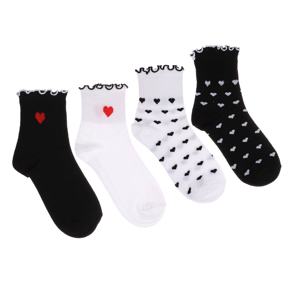 GALANTE Носки женские, р.23-25, 85% хлопок, 10% полиамид, 5% спандекс, разноцветные, #9, арт.№ 312-444