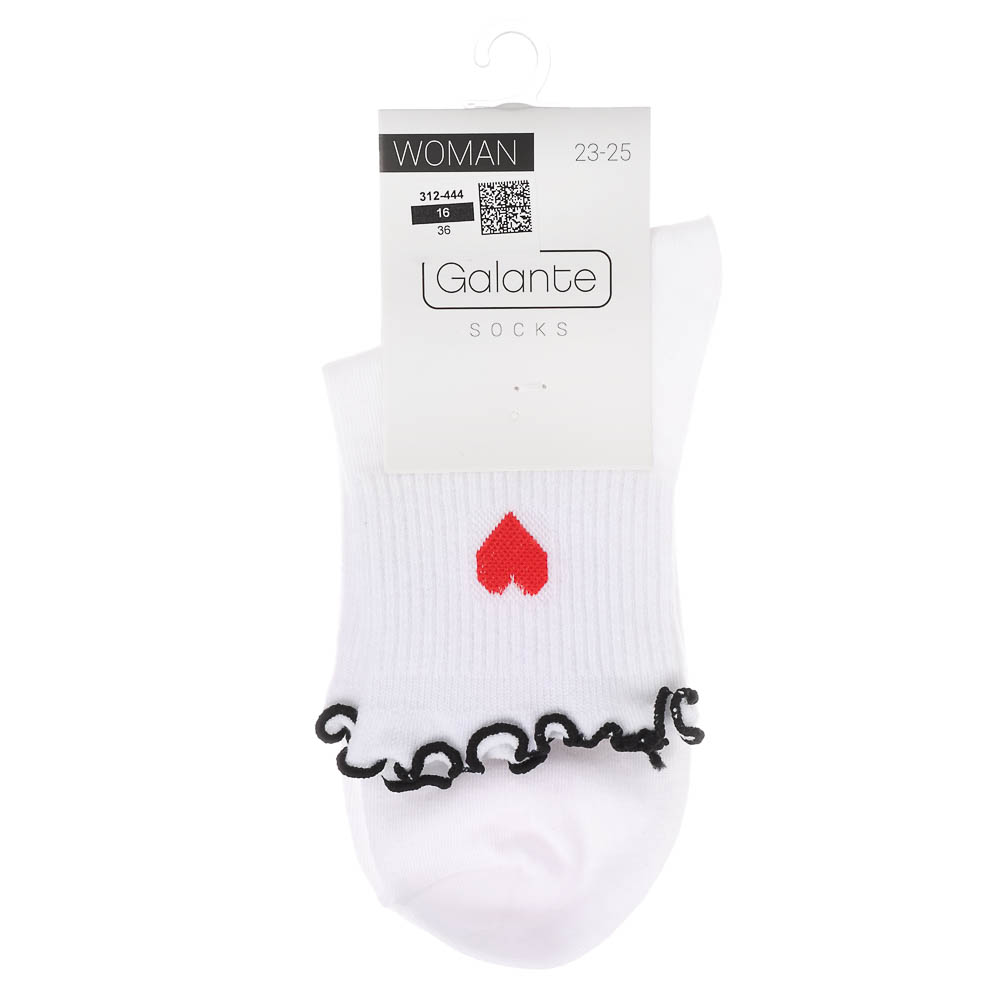 GALANTE Носки женские, р.23-25, 85% хлопок, 10% полиамид, 5% спандекс, разноцветные, #9, арт.№ 312-444