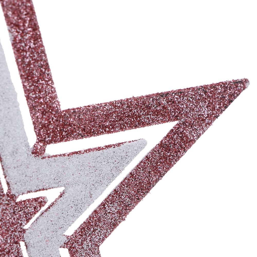 СНОУ БУМ Набор шаров и украшений 25 шт, 4см и 6см, белый, розовый, арт.№ 309-078