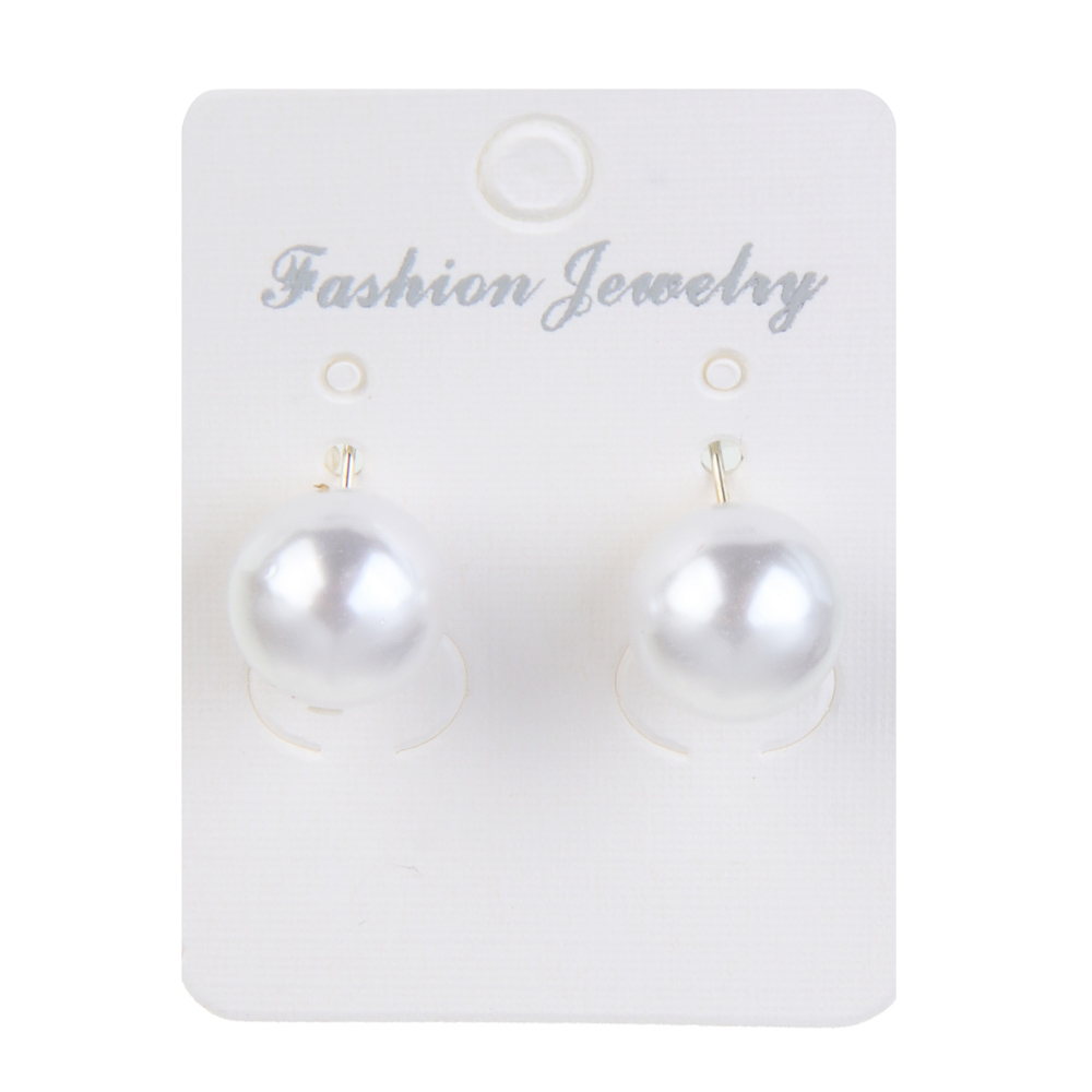 Серьги, бижутерия, пластик, сталь, 12мм, БЖ-1, арт.№ 023-002