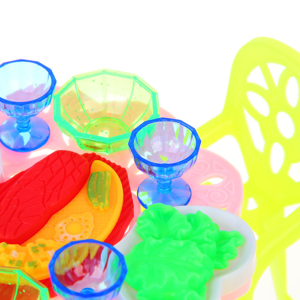 ИГРОЛЕНД Набор мебели и посуды для кукол, ABS, 12х12х9см, арт.№ 267-573