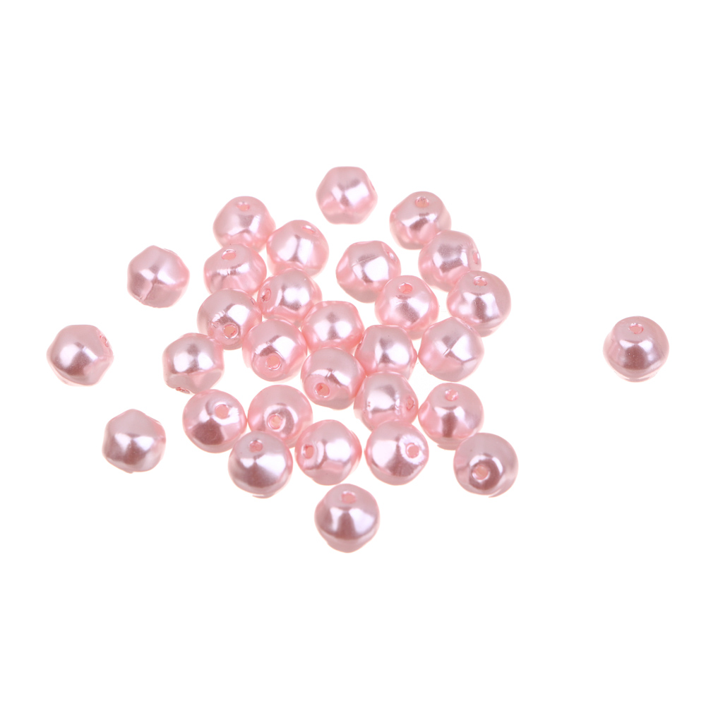 Набор бисера в виде жемчуга, 3x30шт, пластик, 4 цвета, арт.№ 366-236