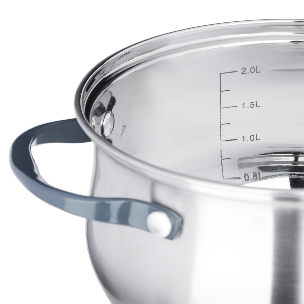 SATOSHI Велли Набор кастрюль 4 пр.: 2,5л, 4,5л, со стекл. крышкой, арт.№ 822-203