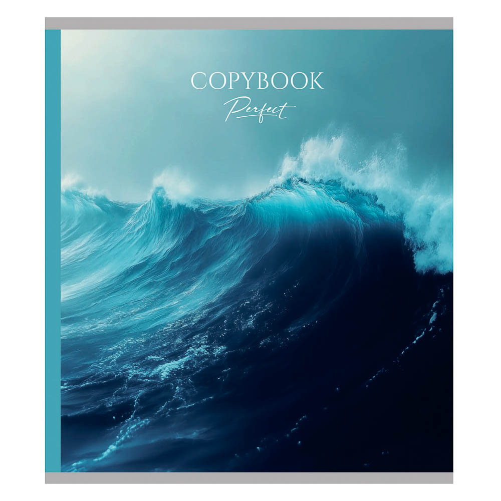 Тетрадь 48 л., А5, в клетку, БЕЛЫЕ ЛИСТЫ, обложка картон, скрепка, микротекстурирование, арт.№ 578-191