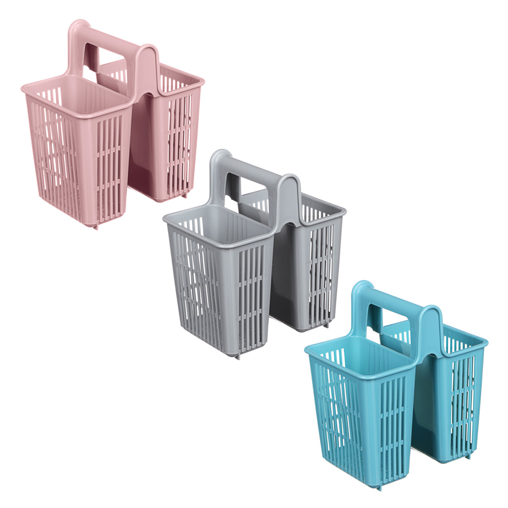 VETTA Сушилка для столовых приборов с ручкой, 2 секций, пластик, 16х14х10,5см, "Кантри", 4011, арт.№ 485-044