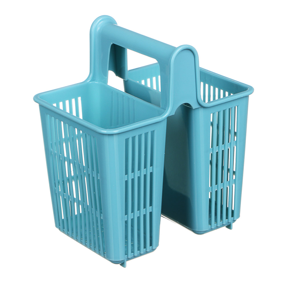 VETTA Сушилка для столовых приборов с ручкой, 2 секций, пластик, 16х14х10,5см, "Кантри", 4011, арт.№ 485-044