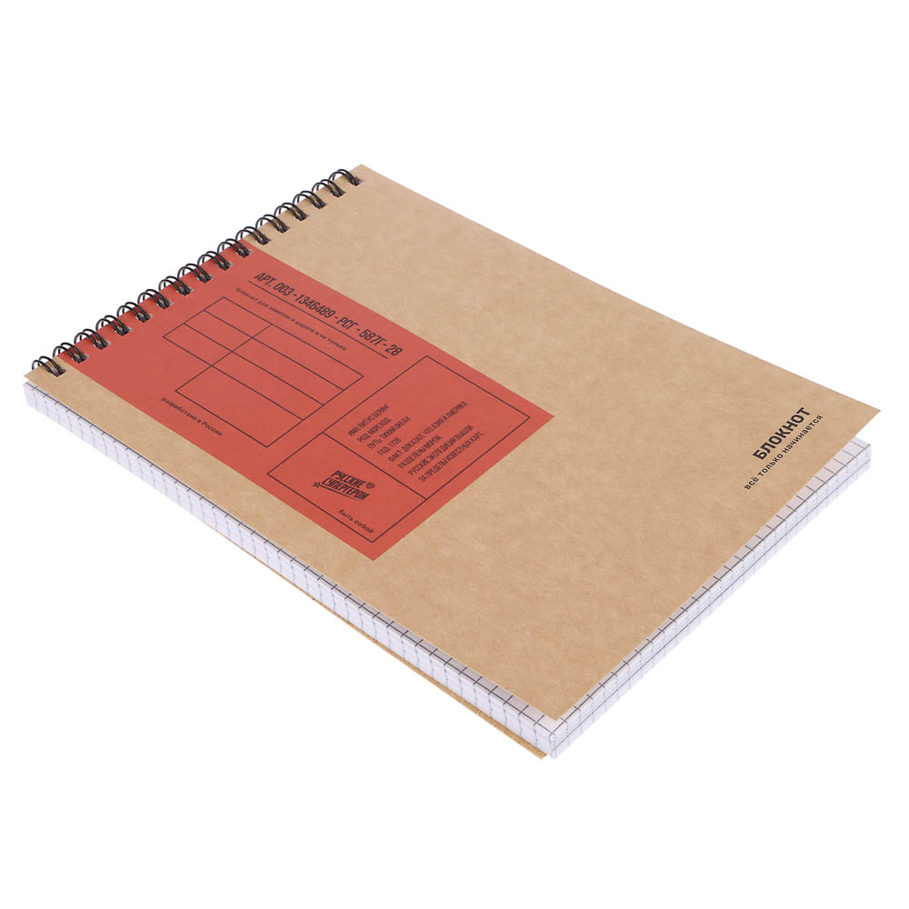 Блокнот BY Русские Супергерои, формат А5, 80 листов, клетка, мягкий переплет, спираль, в ассортим., арт.№ 801-088