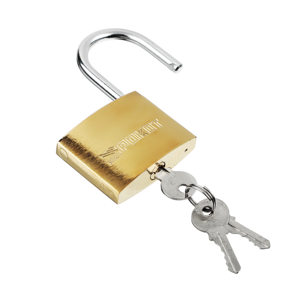 РОКОТ Замок навесной "Золото" 60мм, арт.№ 673-006