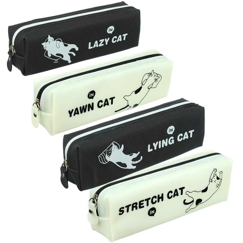 Пенал Коты 20x5х6 см, 4 дизайна, арт.№ 238-054