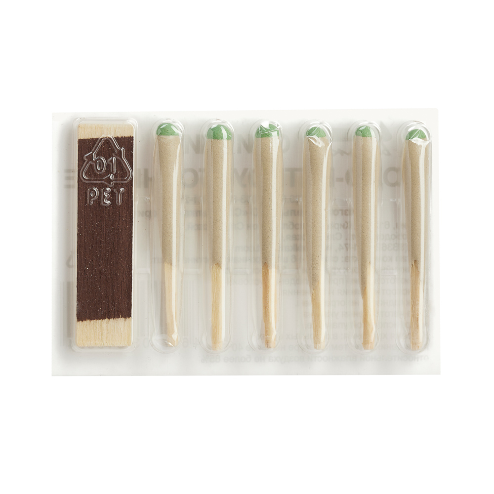 Спички водо-ветроустойчивые 42 мм, 6 шт, арт.№ 101-006