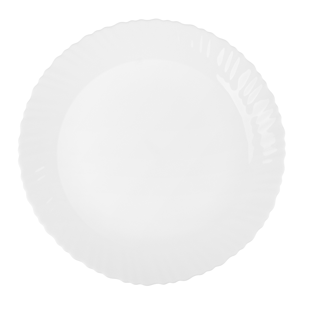 MILLIMI Бьянко Плюс Блюдо круглое 30см опаловое стекло, арт.№ 818-393