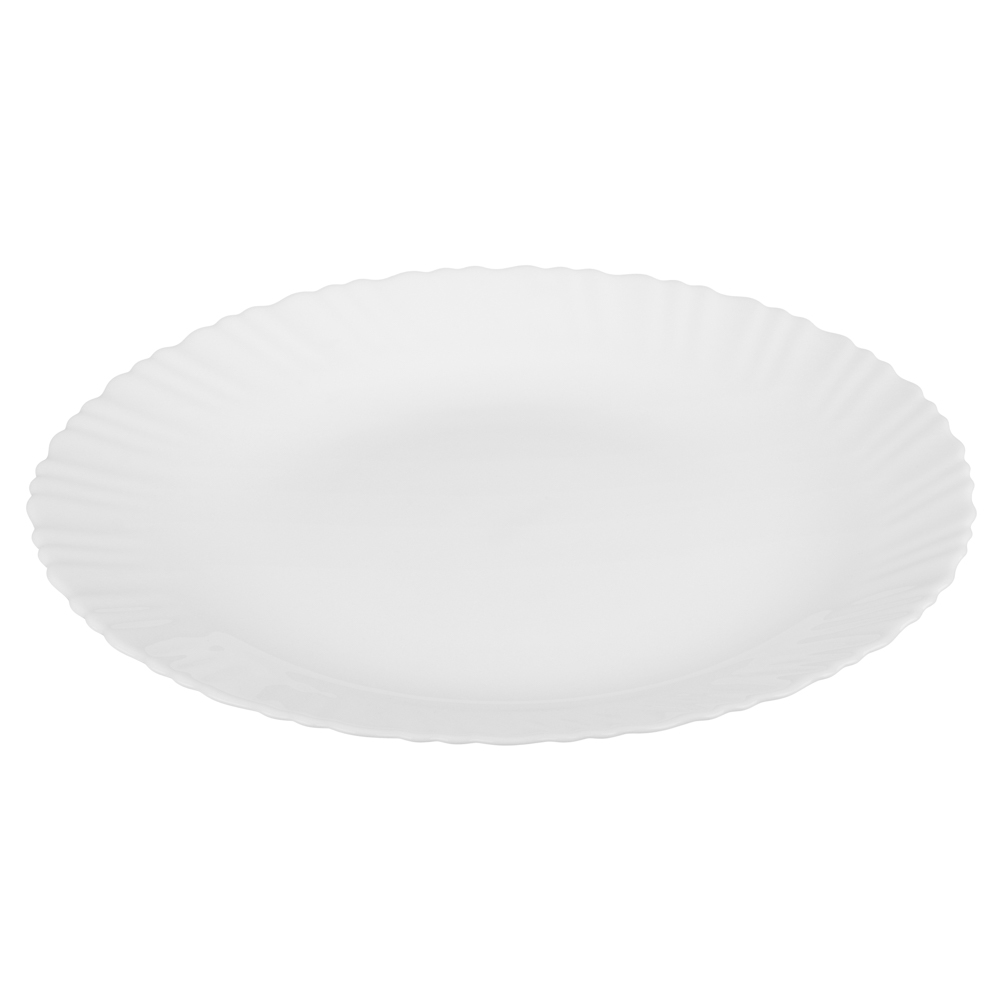 MILLIMI Бьянко Плюс Блюдо круглое 30см опаловое стекло, арт.№ 818-393