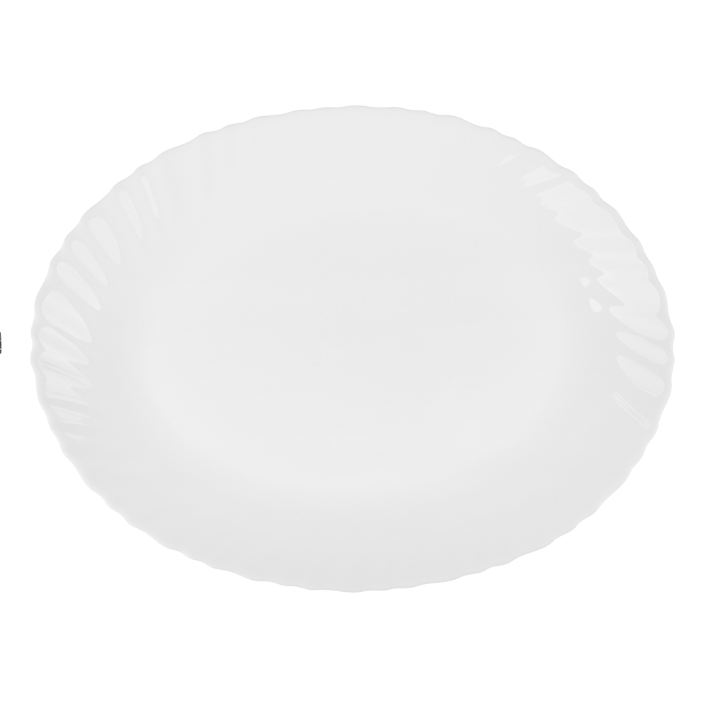 MILLIMI Бьянко Плюс Блюдо овальное 30см опаловое стекло, арт.№ 818-394