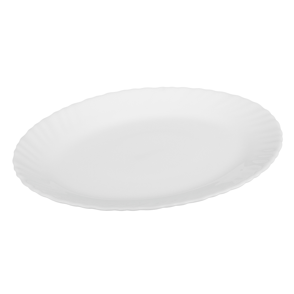 MILLIMI Бьянко Плюс Блюдо овальное 24см опаловое стекло, арт.№ 818-395