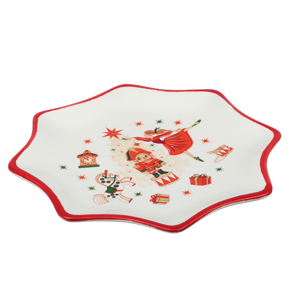 MILLIMI Щелкунчик Блюдо в форме звезды, 20х20х2см, керамика, арт.№ 820-686