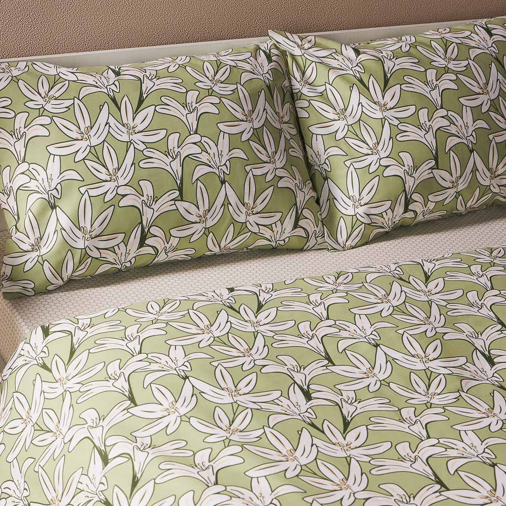 PROVANCE Эвкалипт Комплект постельного белья 2 (4 предмета), поплин, 100% хлопок, зеленый, арт.№ 421-008