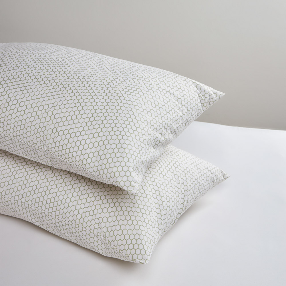 PROVANCE Эвкалипт Наволочки 50х70см, 100% хлопок, поплин, 2шт, зеленый, арт.№ 432-247