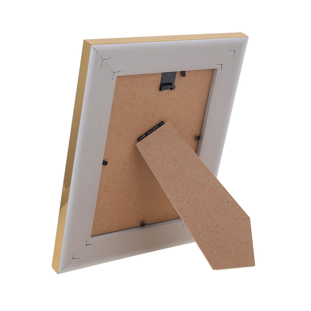 Фоторамка, 10х15 см, полистирол, 2 дизайна, золото и серебро, арт.№ 520-809