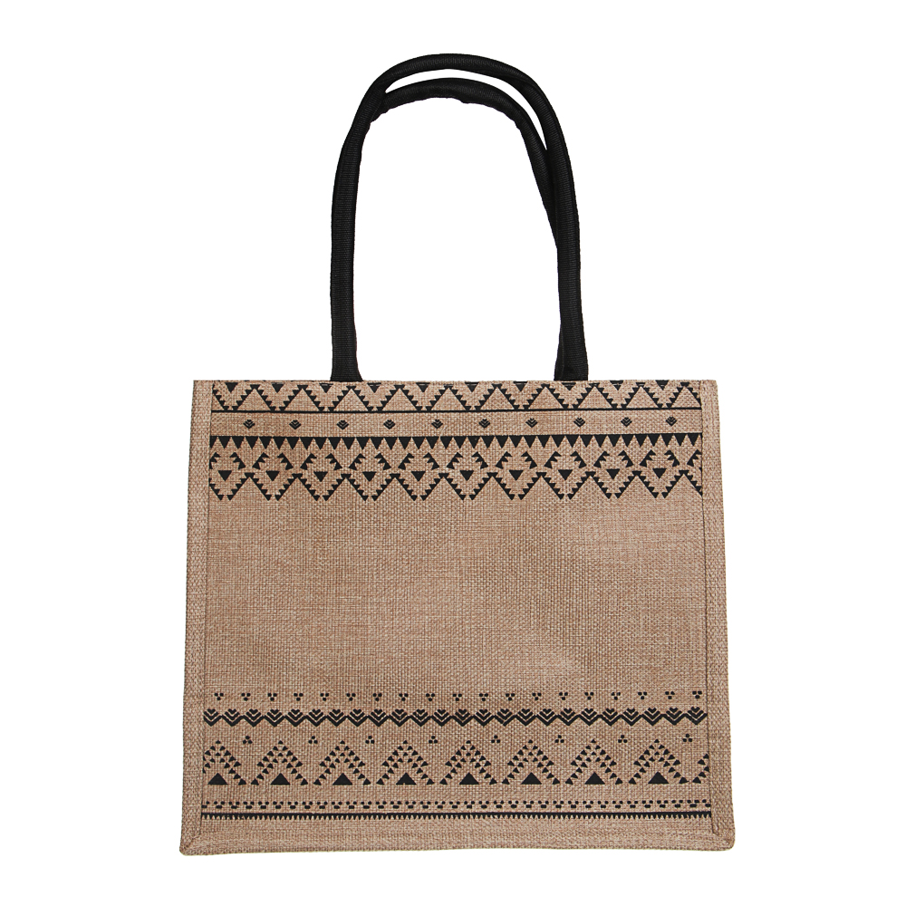 Сумка пляжная на плечо с длинными ручками, на кнопке, тм ЮL, 34x30x17 см, хлопок, лен, 3 вида, арт.№ 328-315