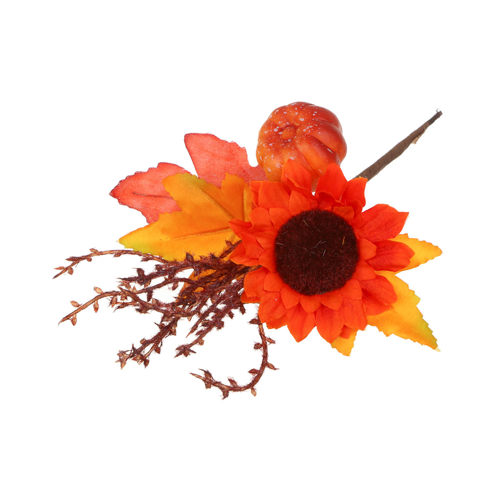 LADECOR Букет декоративный осенний, 23 см, пластик, пенопласт, арт.№ 409-134