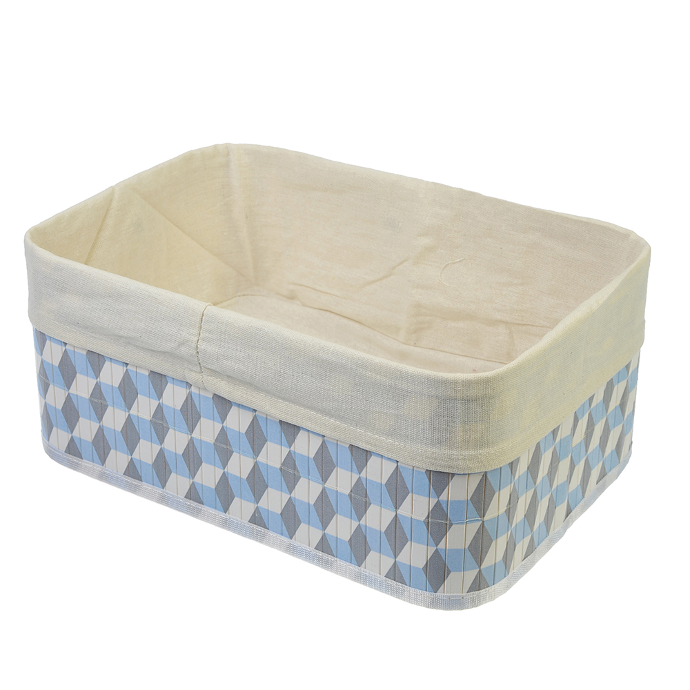 VETTA Коробка для хранения складная, бамбук, 40x30x18см Кубы, арт.№ 463-823