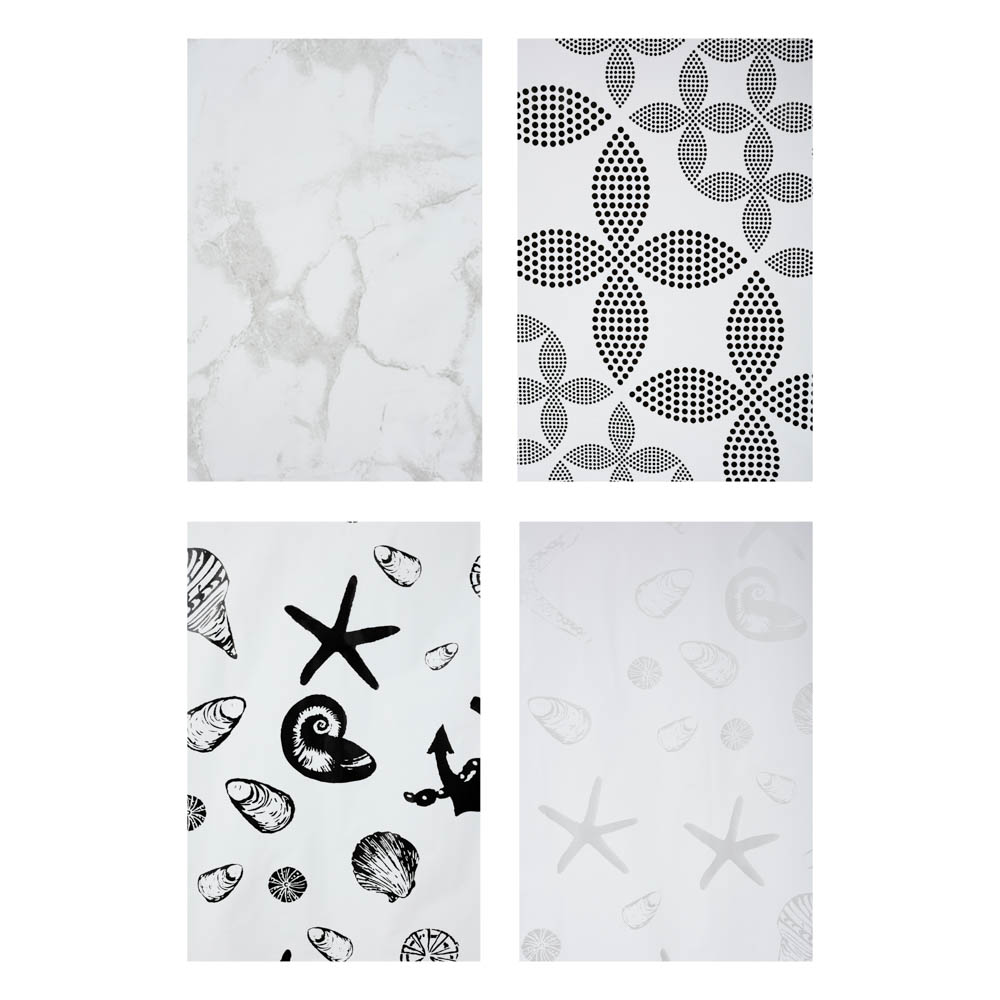 VETTA Шторка для ванной, ПЕВА, 80 г/м2, 180x180см, "Эллегия", 4 дизайна, арт.№ 461-598