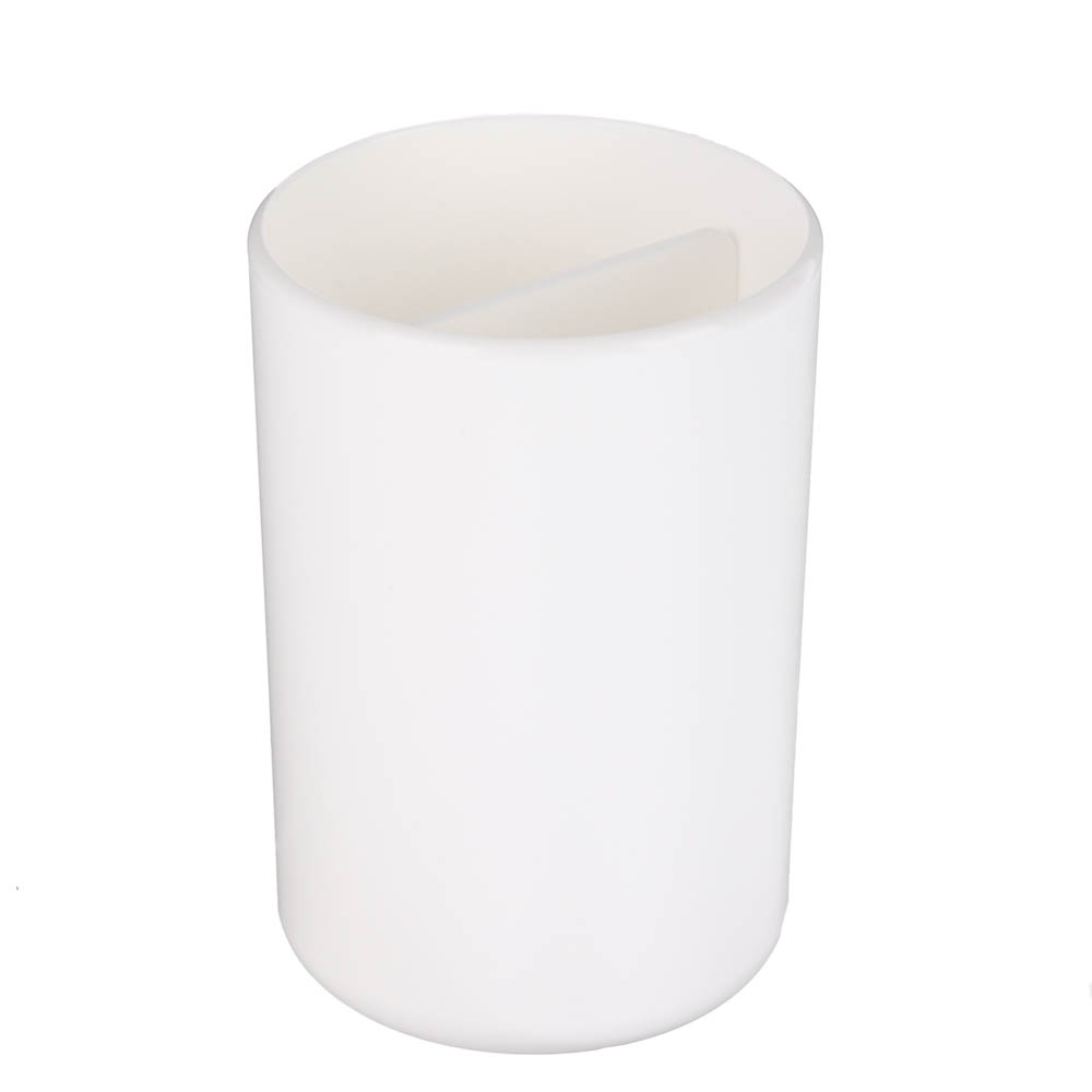 Стакан для зубных щеток Flux, 250мл, белый, 7,5х7,5х11см, арт.№ 463-619