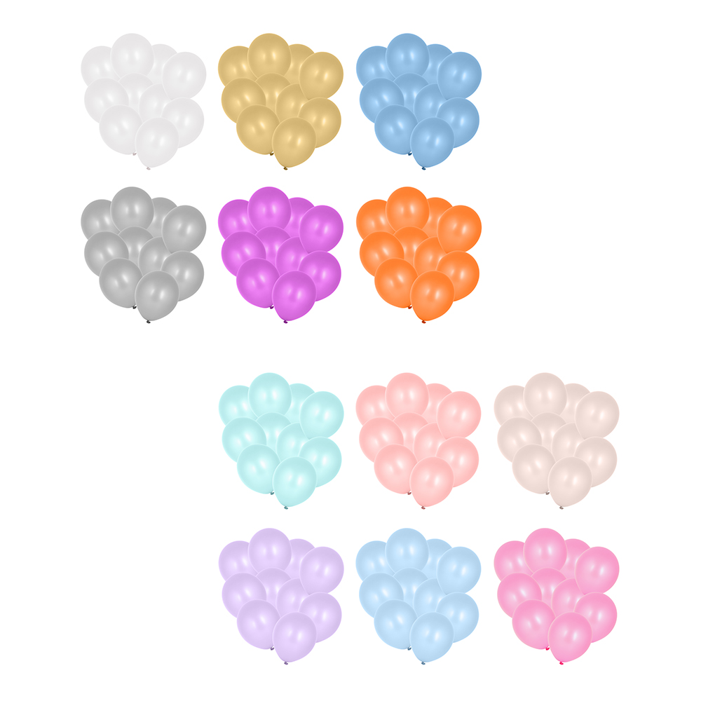 Набор воздушных шаров тм Fntastic, 10шт, 12", перламутр и пастель, 12 цветов, арт.№ 518-076