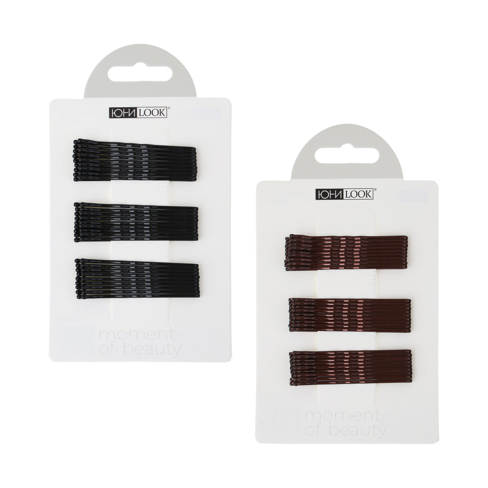 Невидимки для волос тм ЮНИLOOK, 27шт, 5см, металл, 2 цвета, ACS-30, арт.№ 323-011