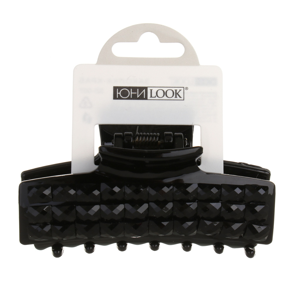 Краб для волос ЮНИLOOK, 8см, пластик, ACS-31, арт.№ 321-007