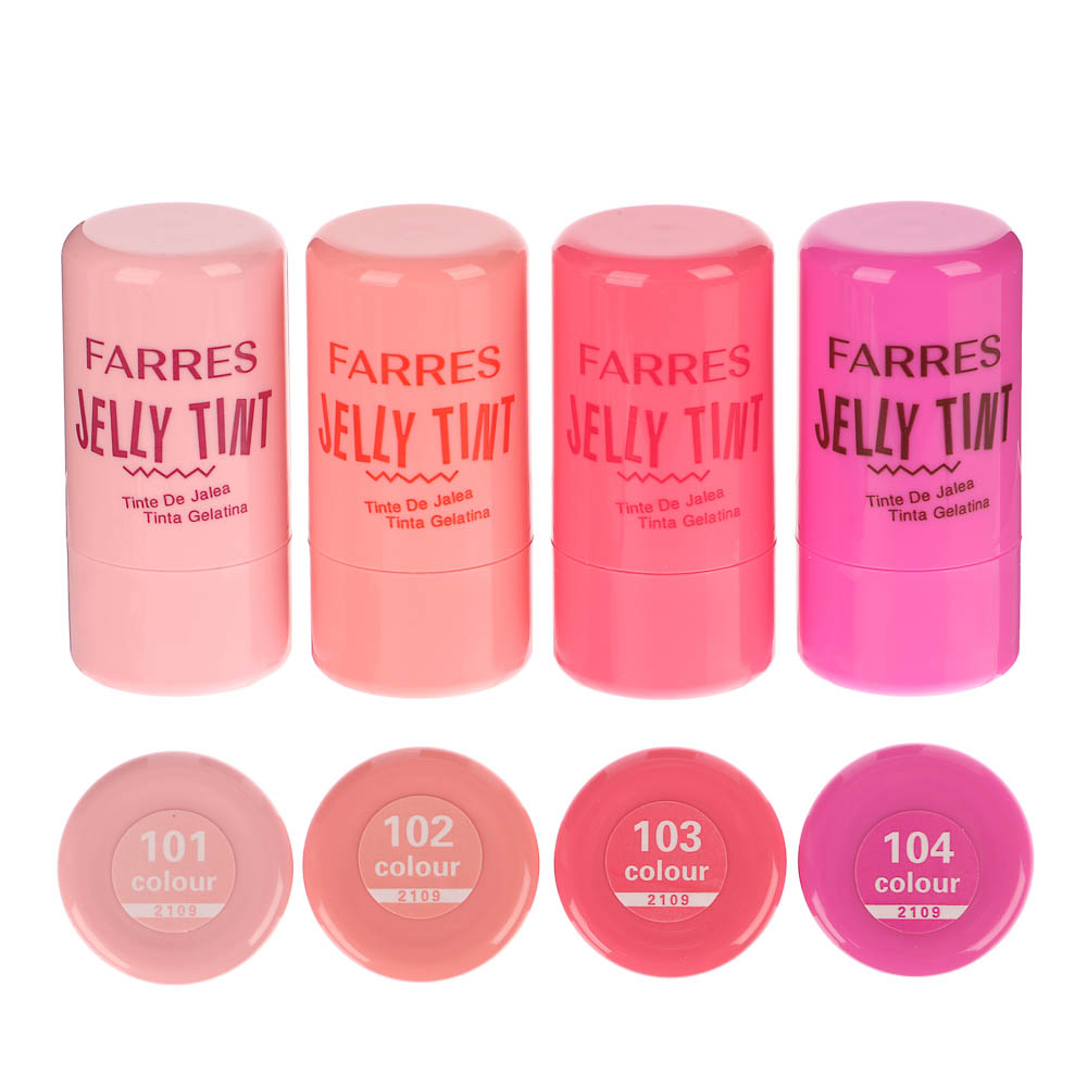 Румяна-желе в стике Jelly Tint 3 в 1 тм Farres 6 г, арт.№ 330-618