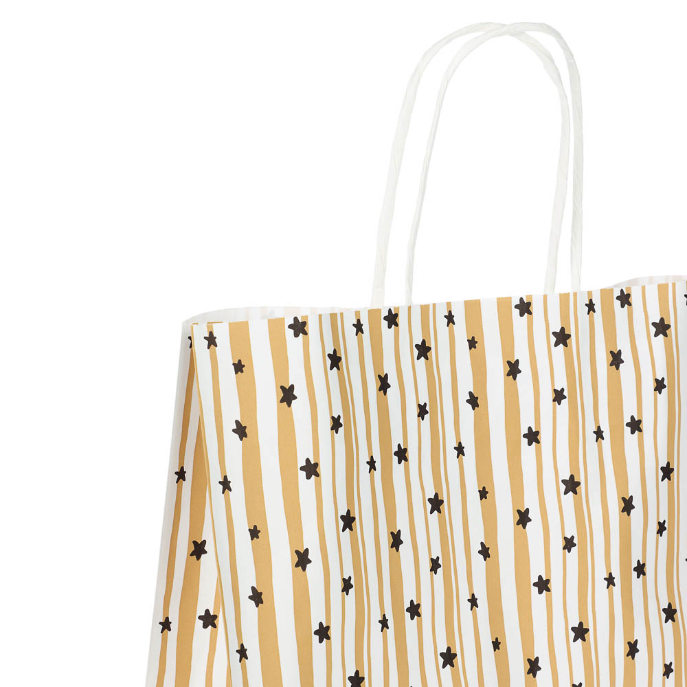 Пакет подарочный с кручеными ручками белый L 26x15x36 см, "Fantasy" внутри белый, арт.№ 507-515