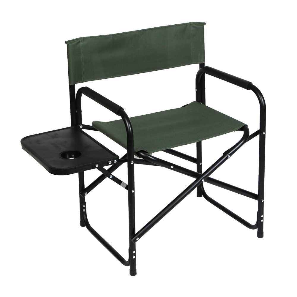 Кресло складное тм РУССО ТУРИСТО, с подлокотниками и столиком, до 120 кг, 78х56х45см, арт.№ 121-001