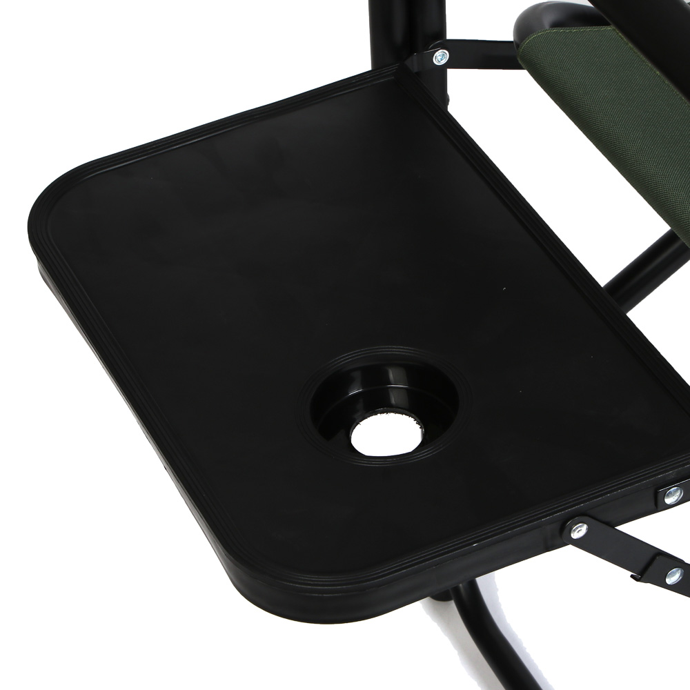 Кресло складное тм РУССО ТУРИСТО, с подлокотниками и столиком, до 120 кг, 78х56х45см, арт.№ 121-001