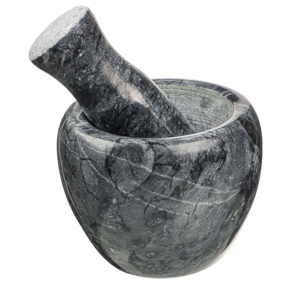 VETTA Ступка с пестиком, 10x7,5см, мрамор, 3 цвета, арт.№ 884-343