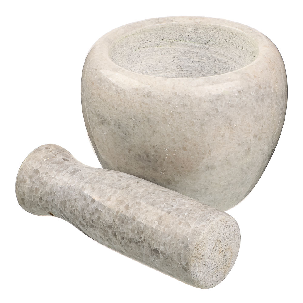 VETTA Ступка с пестиком, 10x7,5см, мрамор, 3 цвета, арт.№ 884-343