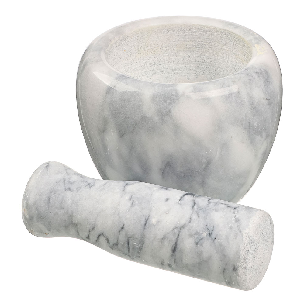 VETTA Ступка с пестиком, 10x7,5см, мрамор, 3 цвета, арт.№ 884-343