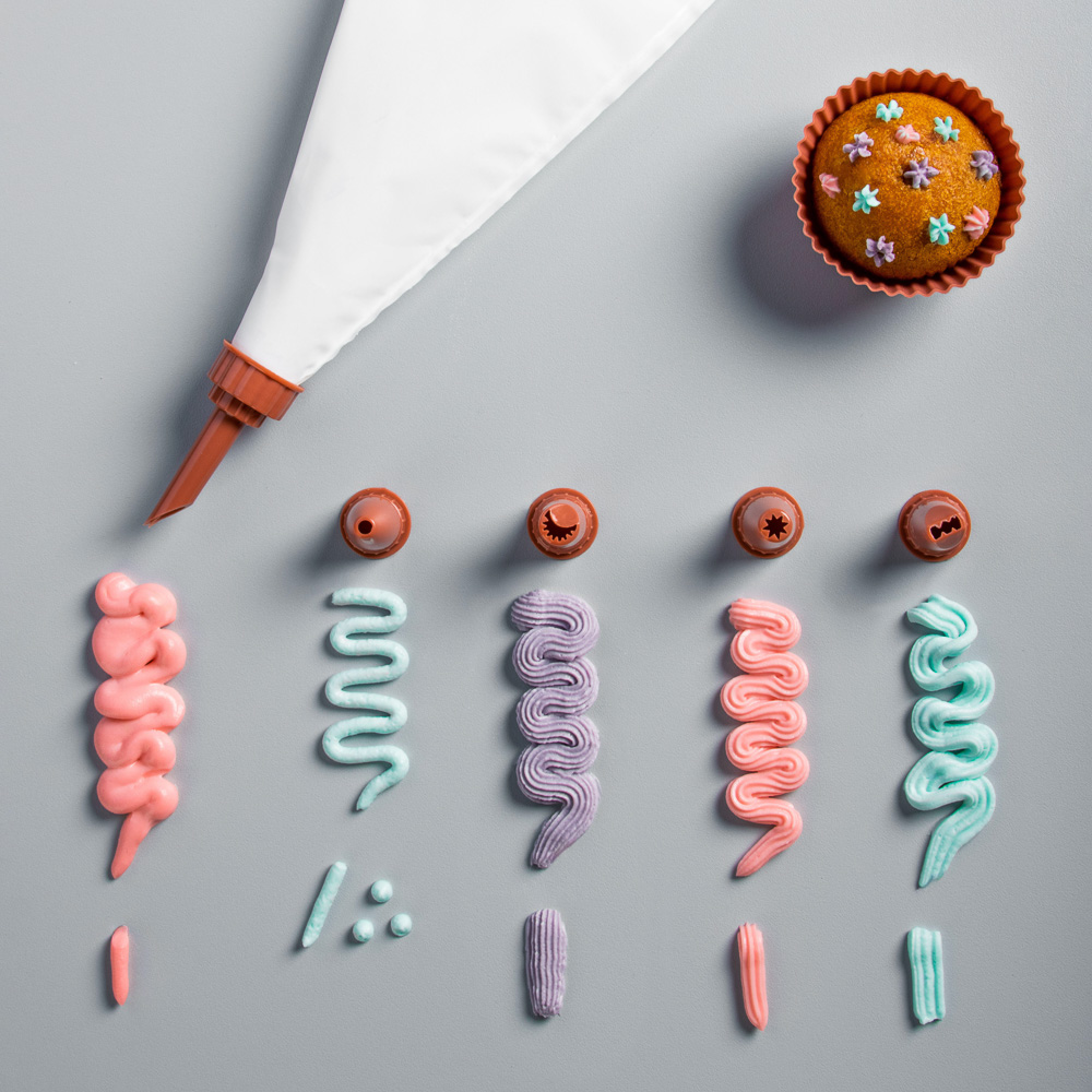 VETTA Мешок кондитерский, 5 насадок, арт.№ 884-354