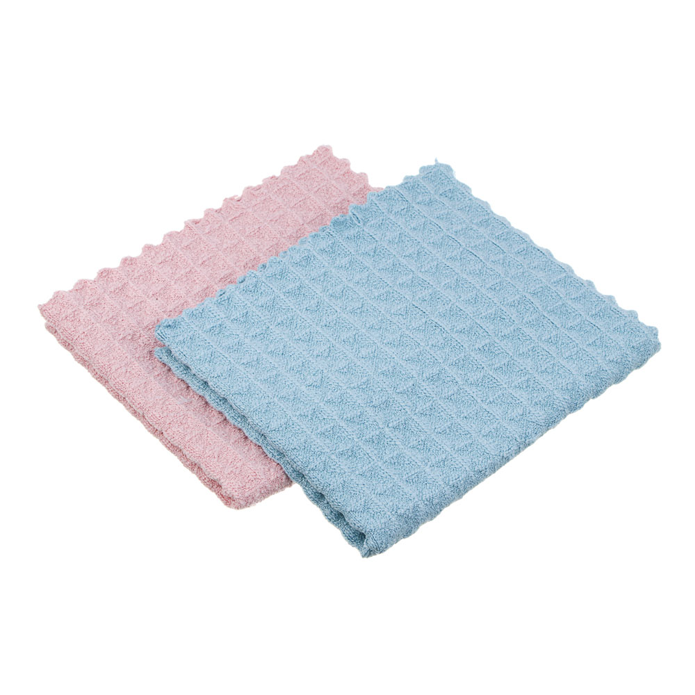 BY Русские Супергерои Салфетки универсальные "Вафля", 2 шт, микрофибра, 25х30см, 380г/м, 2 цвета, арт.№ 448-339