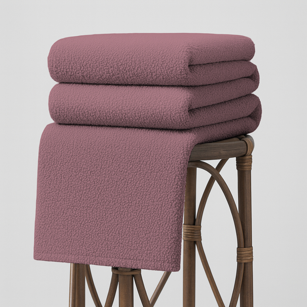 Плед тм PROVANCE Бургунди тедди, 180х200см, 260 г/м2, 100% полиэстер, 3 цвета, арт.№ 486-245