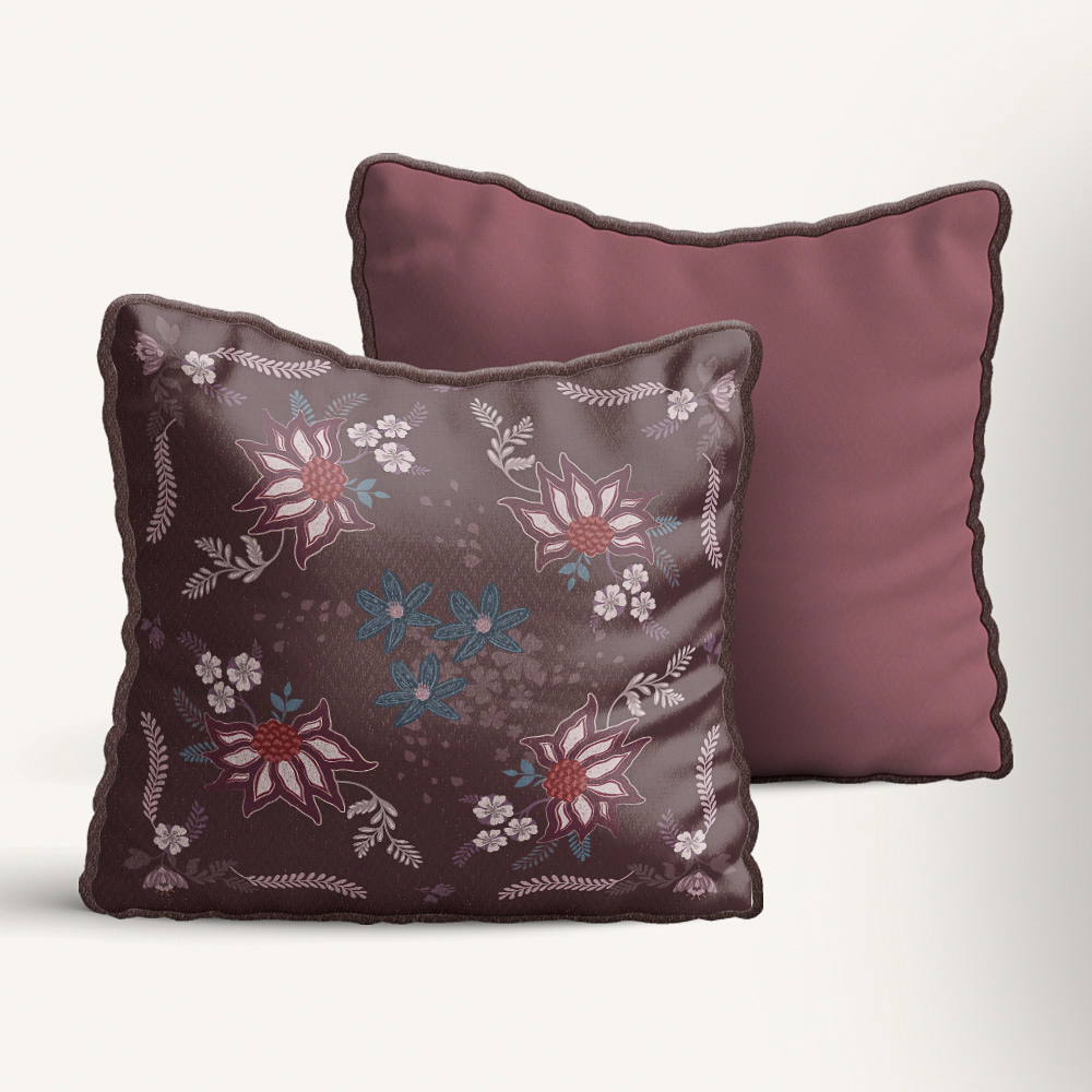 Подушка декоративная тм PROVANCE Бургунди 40х40см, 100% полиэстер, 3 дизайна, арт.№ 486-246