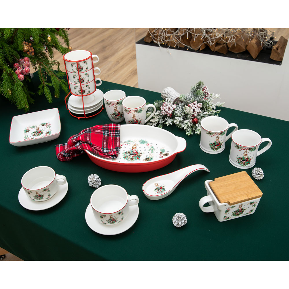 MILLIMI Снегирь Подставка для ложки, 22х7х3.5см, керамика, арт.№ 820-139