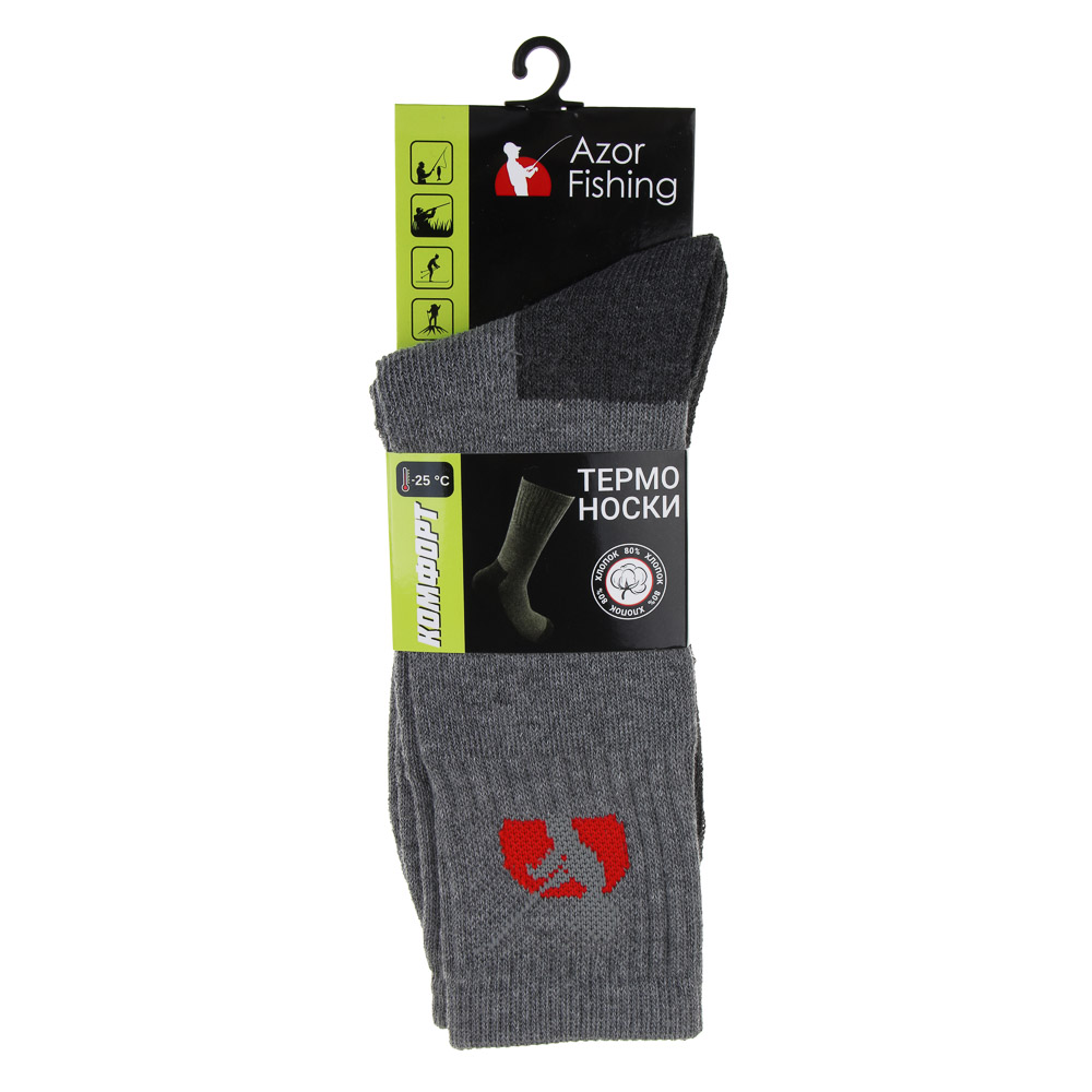 Термоноски "Комфорт" тм AZOR FISHING, размер 41-46, арт.№ 127-057
