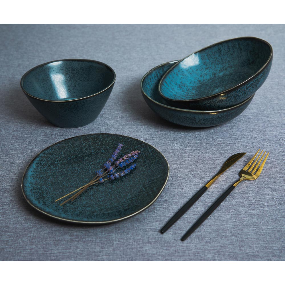 MILLIMI Блэк Джинс Тарелка десертная, 21х2см, керамика, арт.№ 824-482