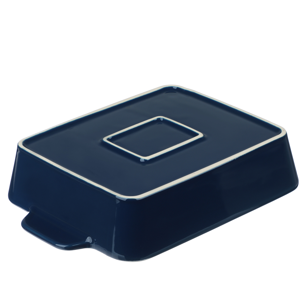 Форма для запекания и сервировки прямоугольная 28,2х19,5х5,8см тм MILLIMI цветы, керамика, арт.№ 826-006